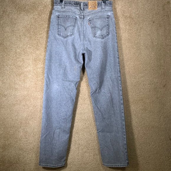 Vintage 90s LEVI’S Mens Jeans Sz 34x34 SIGNATURE Flex Brown Tab Black Wash Pants - Picture 2 of 11